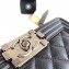 Chanel Caviar Leather Boy Flap Small Bag Black/Silver