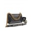 Chanel Caviar Leather Boy Flap Small Bag Black/Gold