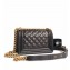 Chanel Lambskin Boy Flap Small Bag Black/Gold