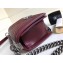 Chanel Caviar Leather Chevron Boy Flap Medium Bag Burgundy/Silver