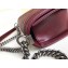 Chanel Caviar Leather Chevron Boy Flap Medium Bag Burgundy/Silver