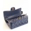 Chanel Patent Leather Jumbo Classic Flap Bag A1113 Navy Blue