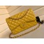 Chanel Lambskin Jumbo Classic Flap Bag A1113 Yellow