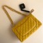 Chanel Lambskin Jumbo Classic Flap Bag A1113 Yellow