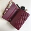 Chanel Lambskin Jumbo Classic Flap Bag A1113 Burgundy/Gold