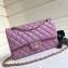 Chanel Lambskin Medium Classic Flap Bag A1112 Lavender