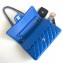 Chanel Lambskin Medium Classic Flap Bag A1112 Blue