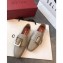 Bally Janelle Leather Flats Slippers Loafers Bone