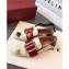 Bally Janelle Leather Flats Slippers Loafers Poker-inspired Motifs White