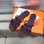 Hermes Chaine D'ancre Rivage Rubber Slipper Sandals Purple