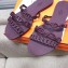 Hermes Chaine D'ancre Rivage Rubber Slipper Sandals Purple