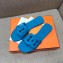 Hermes Aloha Rubber Slipper Sandals Light Blue