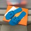 Hermes Aloha Rubber Slipper Sandals Light Blue