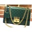Gucci Padlock Medium Shoulder Bag 409486 Signature Leather Green