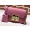 Gucci Padlock Small Shoulder Bag 409487 Leather Pink