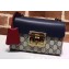 Gucci Padlock Small Shoulder Bag 409487 GG Dark Blue