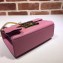 Gucci Padlock Small Shoulder Bag 409487 Leather Pink