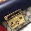Gucci Padlock Small Shoulder Bag 409487 GG Dark Blue