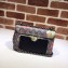 Gucci Padlock Small Shoulder Bag 409487 Blooms Print Green