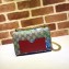 Gucci Padlock Small Shoulder Bag 409487 Blooms Print Blue