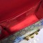 Gucci Padlock Small Shoulder Bag 409487 Blooms Print Blue