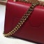 Gucci Padlock Small Shoulder Bag 409487 Leather Red