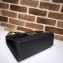 Gucci Padlock Medium Shoulder Bag 409486 Leather Black