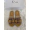 Dior Oblique CD Bow Canvas Espadrilles Slipper Sandals Brown 2020