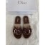 Dior Oblique CD Bow Canvas Espadrilles Slipper Sandals Burgundy 2020