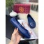 Tory Burch Minnie Travel Ballet Flats in Soft Napa Leather Roayl Blue