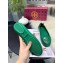 Tory Burch Minnie Travel Ballet Flats in Soft Napa Leather Green