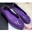 Tory Burch Minnie Travel Ballet Flats in Soft Napa Leather Purple