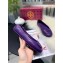 Tory Burch Minnie Travel Ballet Flats in Soft Napa Leather Purple
