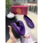 Tory Burch Minnie Travel Ballet Flats in Soft Napa Leather Purple