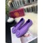 Tory Burch Minnie Travel Ballet Flats in Soft Napa Leather Violet