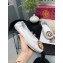 Tory Burch Minnie Travel Ballet Flats in Soft Napa Leather White/Gold