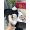 Tory Burch Minnie Travel Ballet Flats in Soft Napa Leather White/Gold