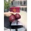Tory Burch Minnie Travel Ballet Flats in Soft Napa Leather Burgundy/Red