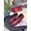 Tory Burch Minnie Travel Ballet Flats in Soft Napa Leather Burgundy