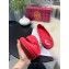 Tory Burch Minnie Travel Ballet Flats in Soft Napa Leather Melon Red