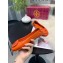 Tory Burch Minnie Travel Ballet Flats in Soft Napa Leather Orange