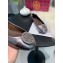 Tory Burch Minnie Travel Ballet Flats in Soft Napa Leather Gun Color