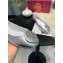 Tory Burch Minnie Travel Ballet Flats in Soft Napa Leather Silver