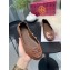Tory Burch Minnie Travel Ballet Flats in Soft Napa Leather Brown