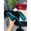 Tory Burch Minnie Travel Ballet Flats in Soft Napa Leather Lake Green