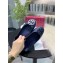Tory Burch Minnie Travel Ballet Flats in Soft Napa Leather Dark Blue