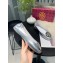 Tory Burch Minnie Travel Ballet Flats in Soft Napa Leather Crinkled Silver
