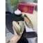 Tory Burch Minnie Travel Ballet Flats in Soft Napa Leather Crinkled Gold