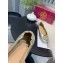 Tory Burch Minnie Travel Ballet Flats in Soft Napa Leather Crinkled Gold