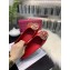 Tory Burch Minnie Travel Ballet Flats in Soft Quilted Napa Leather Red